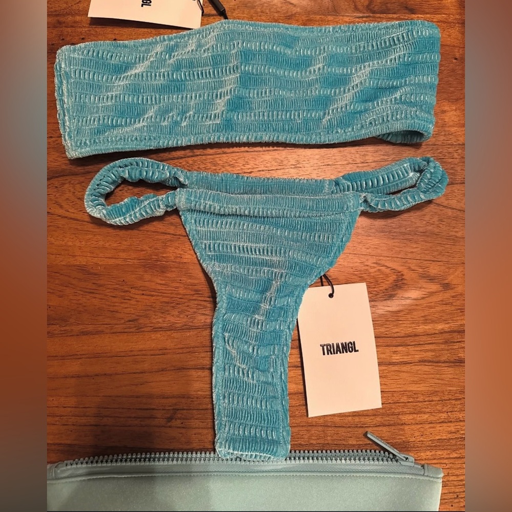 Triangl Blue Bikini Set